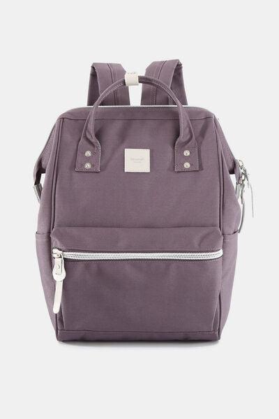 Himawari Water Resistant Canvas Backpack Bag with Side Pockets-21