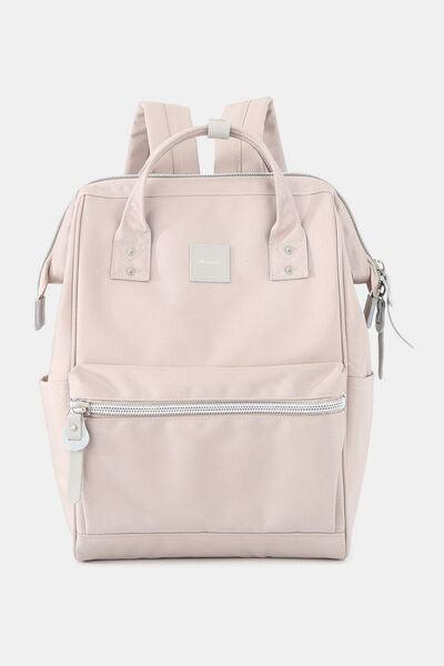 Himawari Water Resistant Canvas Backpack Bag with Side Pockets-16