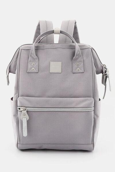 Himawari Water Resistant Canvas Backpack Bag with Side Pockets-9