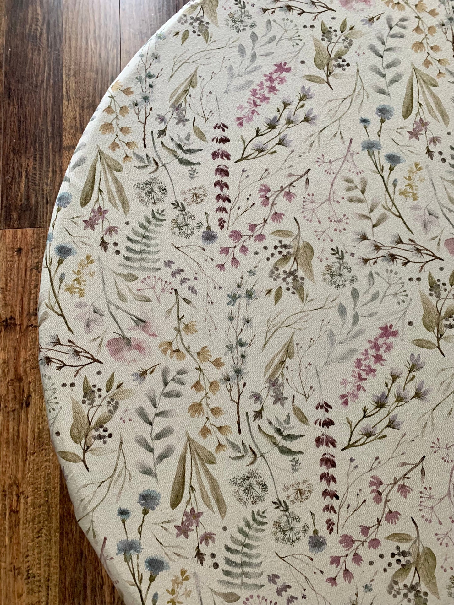 Round Tablecloth, Linen-Cotton Mix, Printed | Aitana